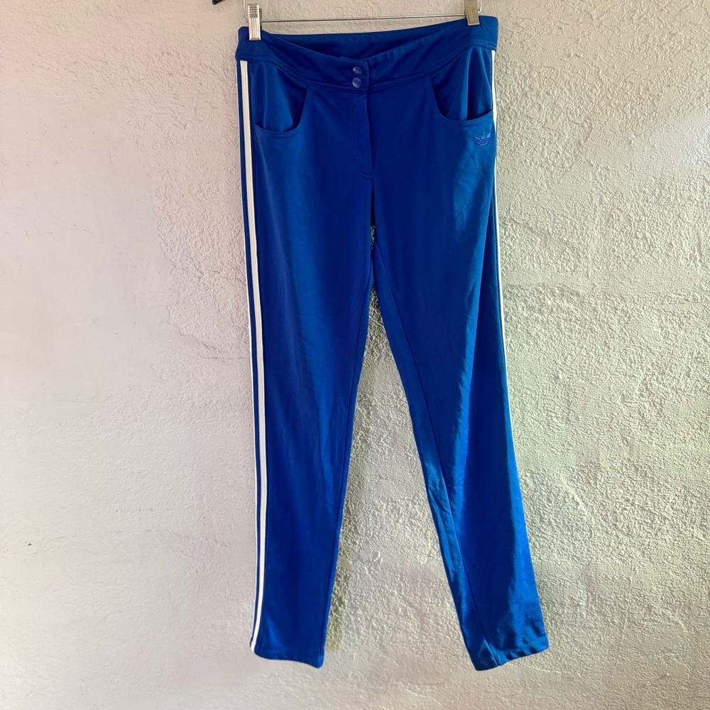 Adidas vintage women’s Royal Blue Pants with White Accents